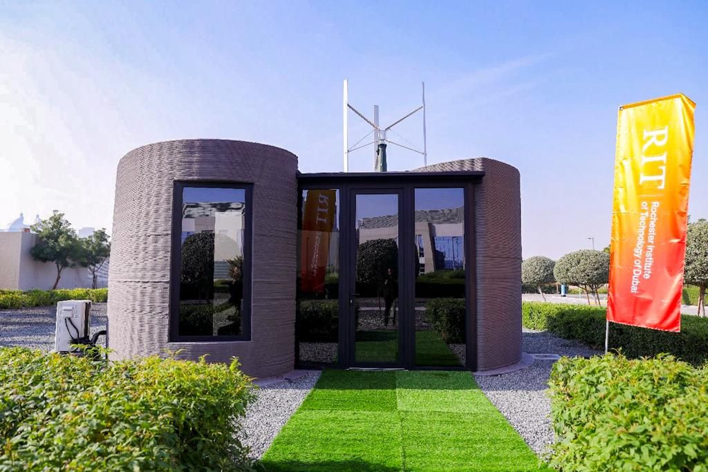 Bâtiment réalisé par 3DXB avec la MaxiPrinter