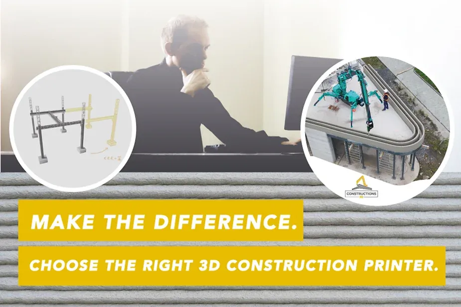 Choosing the 3D Construction Printer most suitable to your projects, work environment and objectives